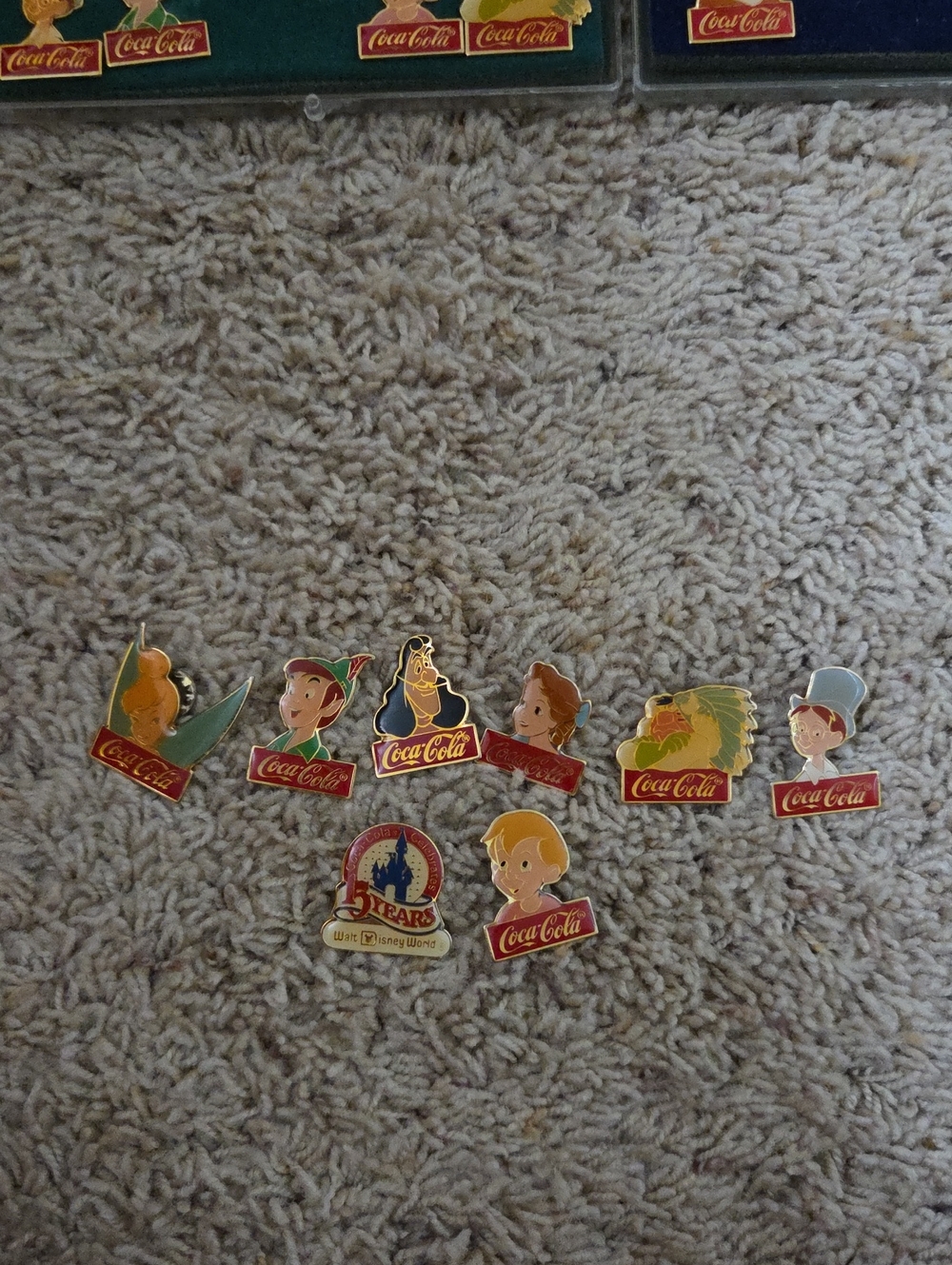 Coca Cola Multicolor Enamel Character Pin Collection - Red, Yellow, Green, Blue - Picture 4 of 8